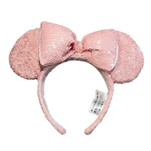 Disney Parks pink sequined mini mouse millennial headband